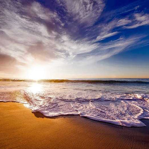 sunset at ocean